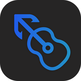 MusicHarbor Icon Minimal Dark - Blue