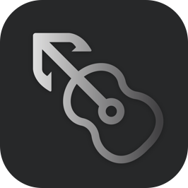 MusicHarbor Icon Minimal Dark - Chrome