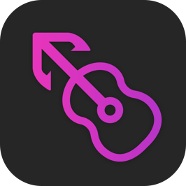 MusicHarbor Icon Minimal Dark - Pink