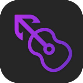 MusicHarbor Icon Minimal Dark - Violet