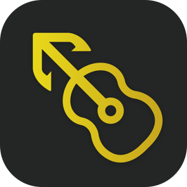 MusicHarbor Icon Minimal Dark - Yellow